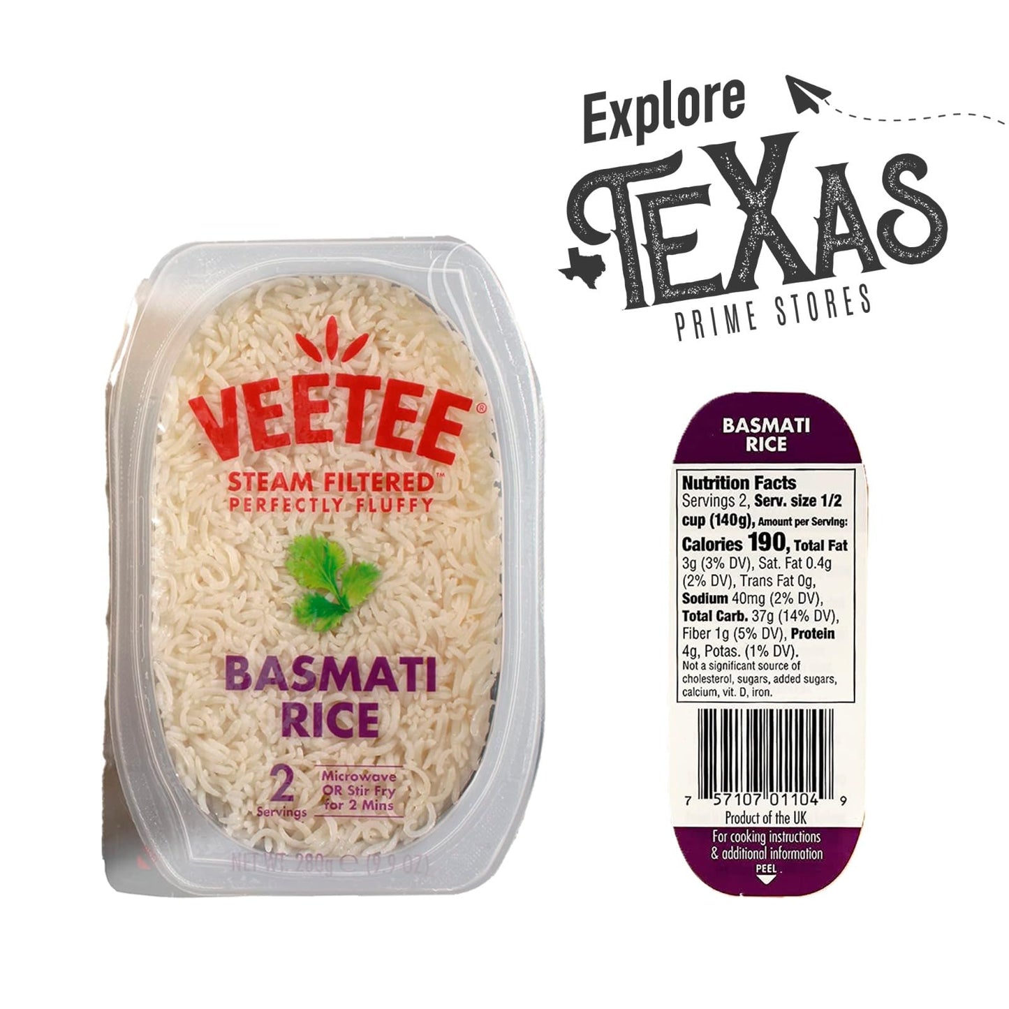 Veetee 6-Pack Of Basmati Rice Steam Filtered 10.6 Oz Microwaveable Tray