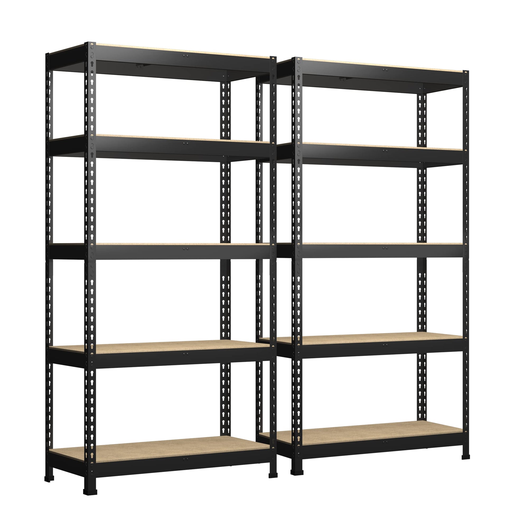 Primezone Storage Shelves 2 Packs 5 Tier Adjustable Garage Storage Shelving, Heavy Duty Metal Storage Utility Rack Shelf Unit Fo
