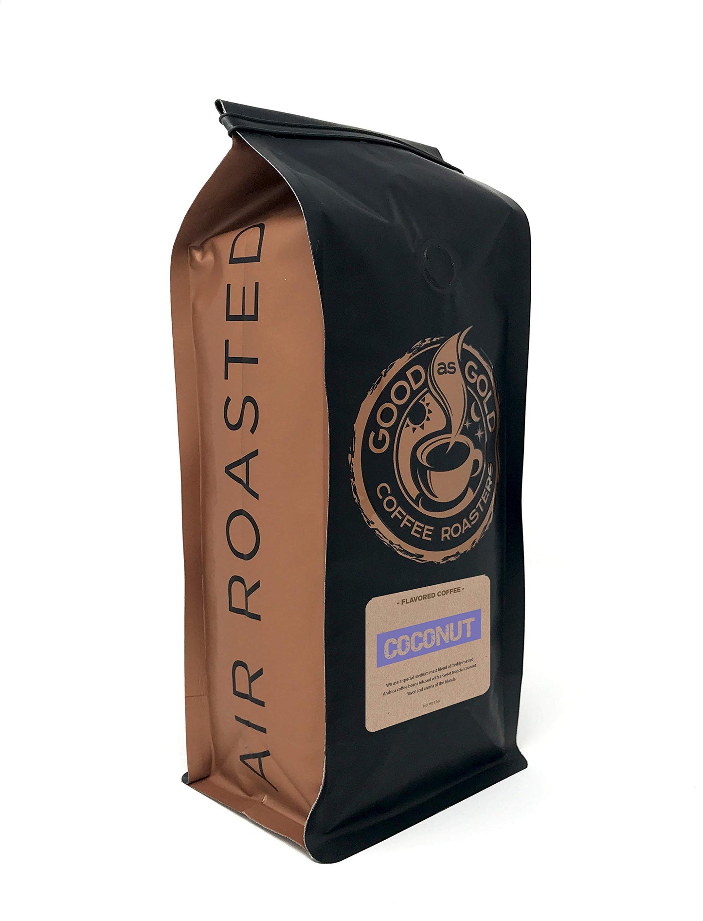 Good As Gold Coffee Roasters - Coconut Flavored Whole Bean Coffee  12 Oz