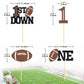 24Pcs Football 1St Birthday Cupcake Toppers, First Birthday Football Cake Decorations, Football Cupcake Toppers For Football Bab