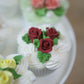 Global Sugar Art Rosebud Deep Red Unwired Sugar Cake Flowers,Tiny, 36 Count by Chef Alan Tetreault