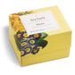Tea Forte Soleil 3-Piece Enhanced Tea Gift Set With Yellow Cafe Cup With Lid, Tea Tray And 10 Assorted 2 Of Each Variety Organic Handcrafted Pyramid Infuser Tea Bags