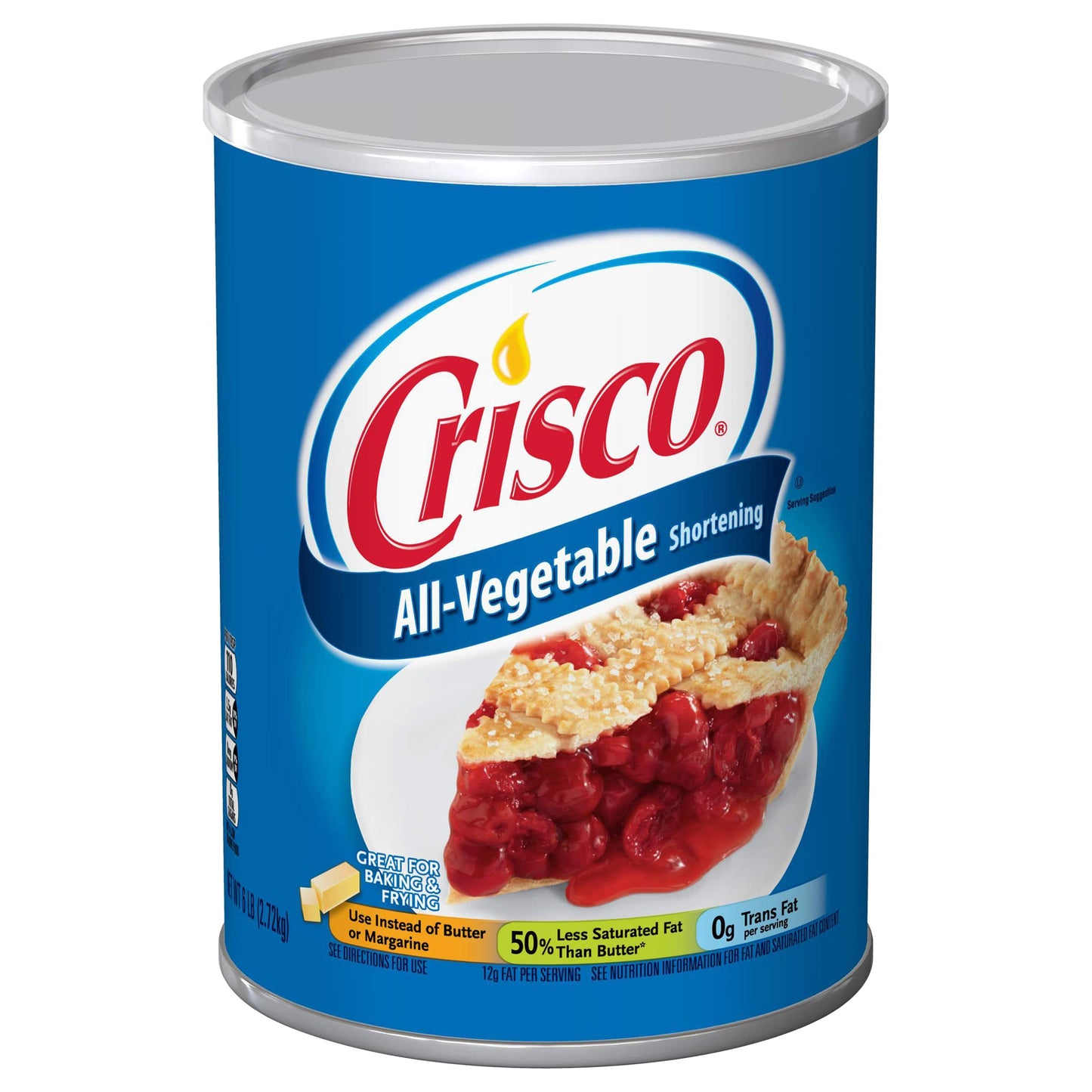 Crisco All-Vegetable Shortening, 6 Pounds