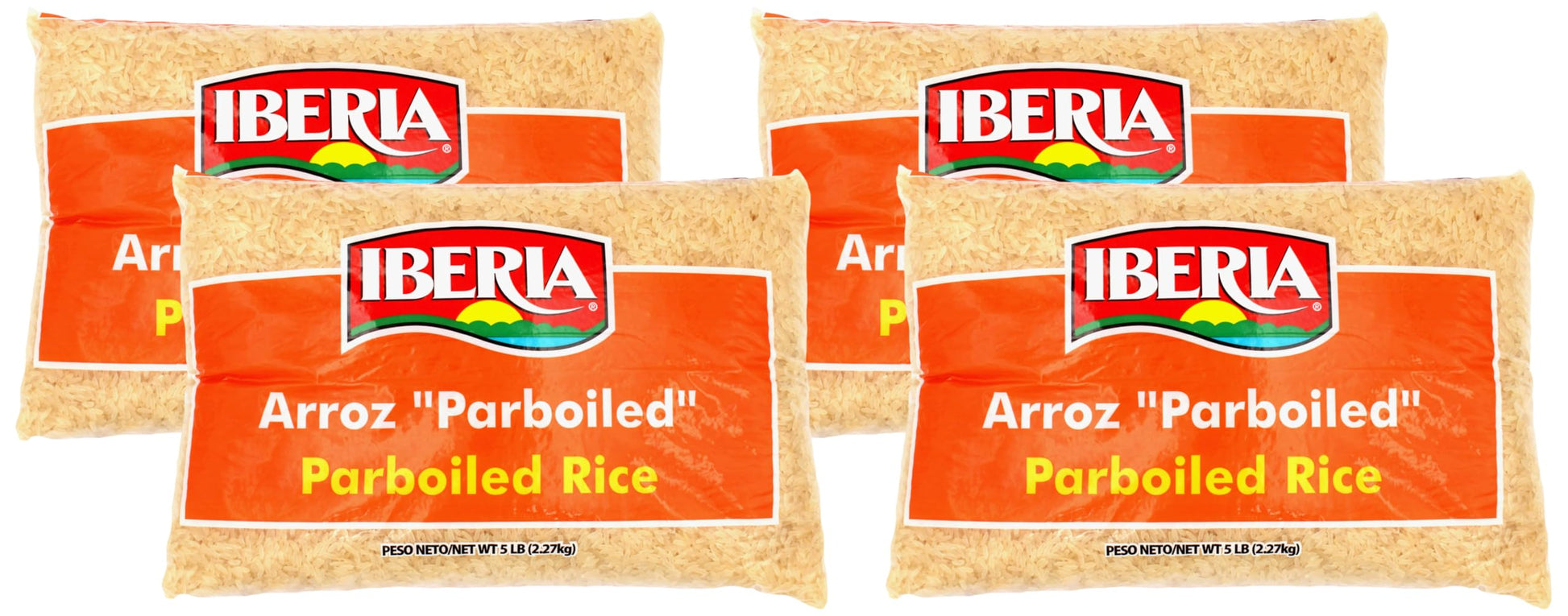 Iberia Parboiled Rice, 5 lb. (Pack of 4)