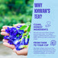 KHWANS TEA Butterfly Pea Flower Tea - Herbal, Caffeine-Free, 1.80 Ounce (50g) Pack