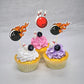 Gyufise 36Pcs Bowling Cupcake Toppers Sport Bowling Party Cupcake Picks Bowling Alley Themed Birthday Party Cake Decorations For