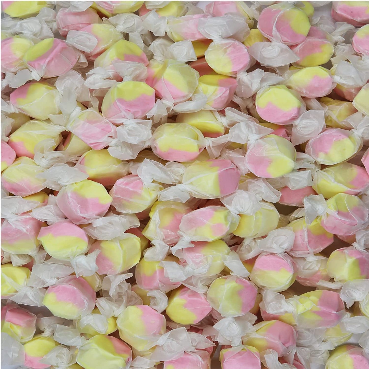 Gourmet Soft And Chewy Salt Water Taffy Candy - Individually Wrapped - Bulk Bag (Strawberry Banana, 1 Pound (Pack Of 1))