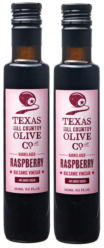 Raspberry Balsamic Vinegar - Gourmet Barrel Aged Infused Balsamic Vinegar - Great For Dressing Dipping Glazing - No Artificial F