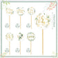 Henoyso 72 Pcs Cupcake Decoration Set Include Cupcake Wrappers And Cupcake Wrapper Toppers Cake Topper For Birthday Party Weddin
