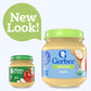 Gerber Stage 1 Baby Food, Organic Apple Jar, Fruit Puree, Vitamin C, Non-Gmo, Baby Food Fruit, Puree Jars Glass, 10-Pack