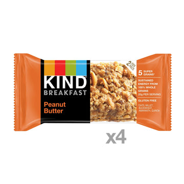 Kind Breakfast Bars, Peanut Butter, Gluten Free, 1.8Oz, 24 Count