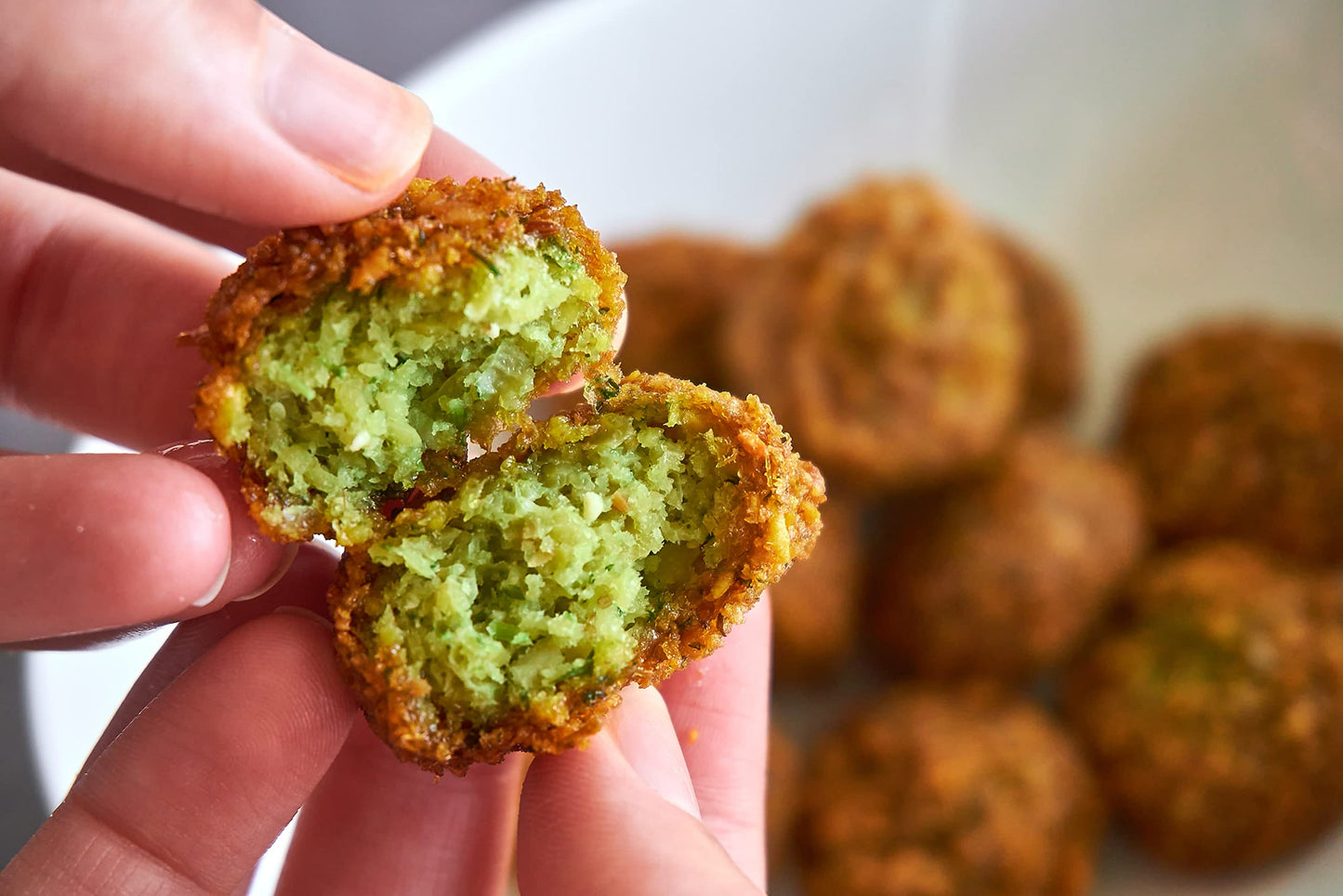 Sadaf Falafel Mix - Vegetarian Mediterranean Dish - 12 Oz Box - No MSG - No Artificial Preservatives - Green