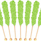 Buffalo Bills Watermelon (Light Green) Rock Candy On A Stick (12-Ct Cup Rock Candy Crystal Sticks)