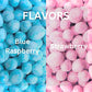 Eiffel Bon Bons Variety 2 Pack - Strawberry & Blue Raspberry - 4 Oz Bags Assortment Gift Set - Chewy French Candy Snack - Enjoye
