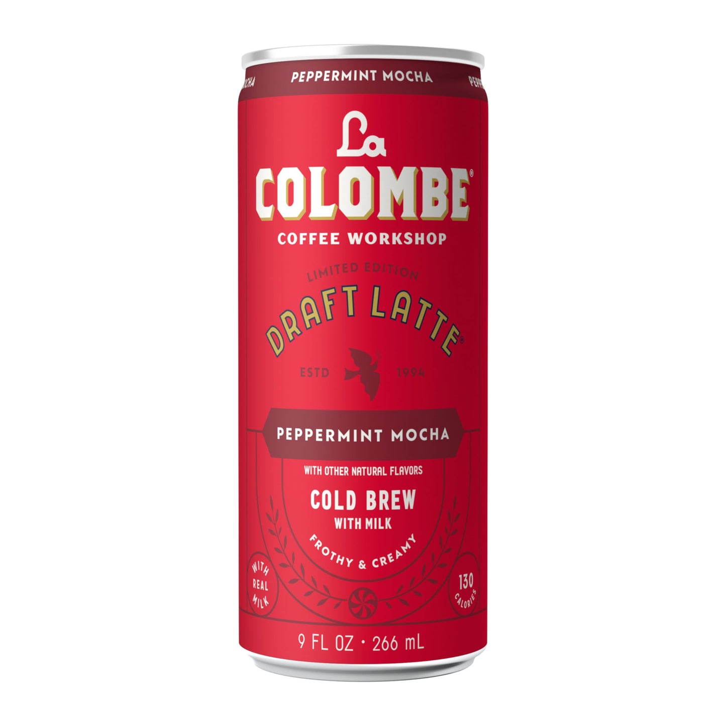 La Colombe Peppermint Mocha Draft Latte - 9 Fluid Ounce  4 Count - Cold-Pressed Espresso And Frothed Milk + Peppermint And Dark Chocolate - Made With Real Ingredients - Grab And Go Coffee