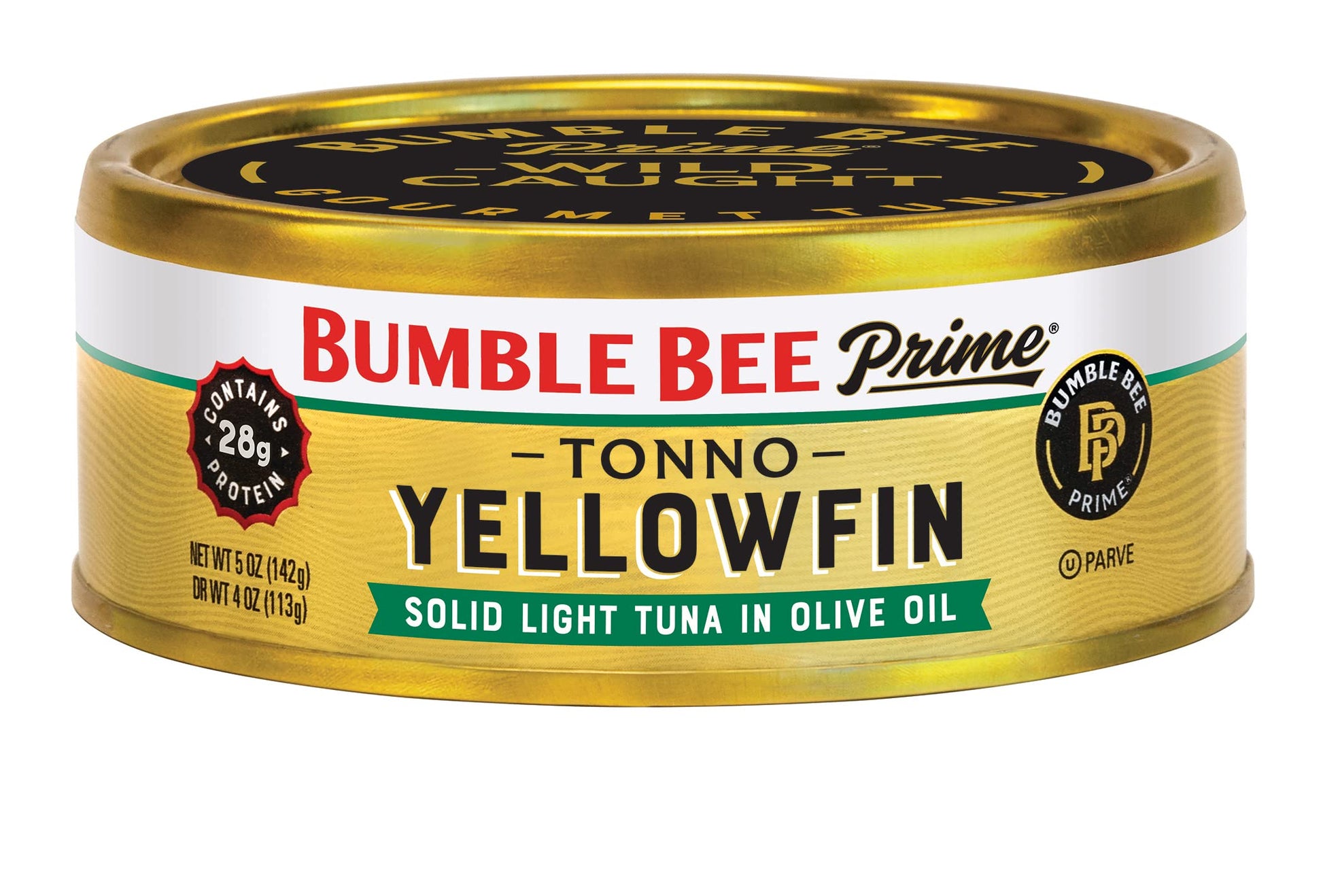 Bumble Bee Prime Tonno Tuna In Olive Oil, 5 Oz Cans (Pack Of 12) - Premium Wild Caught Yellowfin Tuna - 30G Protein Per Serving - Non-Gmo Project Verified, Gluten Free, Kosher