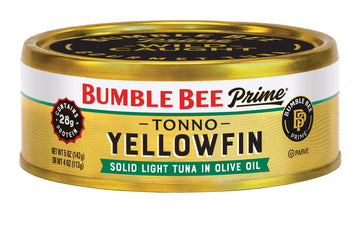 Bumble Bee Prime Tonno Tuna In Olive Oil, 5 Oz Cans (Pack Of 12) - Premium Wild Caught Yellowfin Tuna - 30G Protein Per Serving - Non-Gmo Project Verified, Gluten Free, Kosher