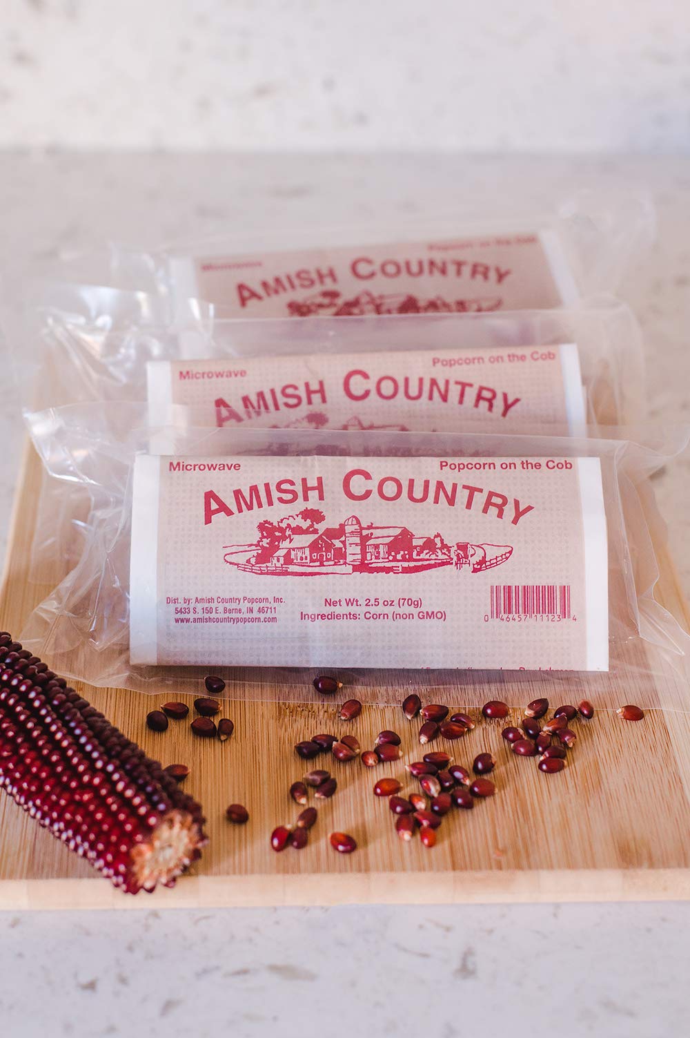 Amish Country Popcorn | Old Fashioned Microwave Popcorn | Non-GMO, Gluten Free | 2.5 Ounce (Pack of 3)