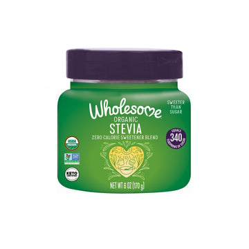 Wholesome Organic Stevia, Zero Calorie Sweetener Blend, Non Gmo & Gluten Free, 6 Oz Jar (Pack Of 1)