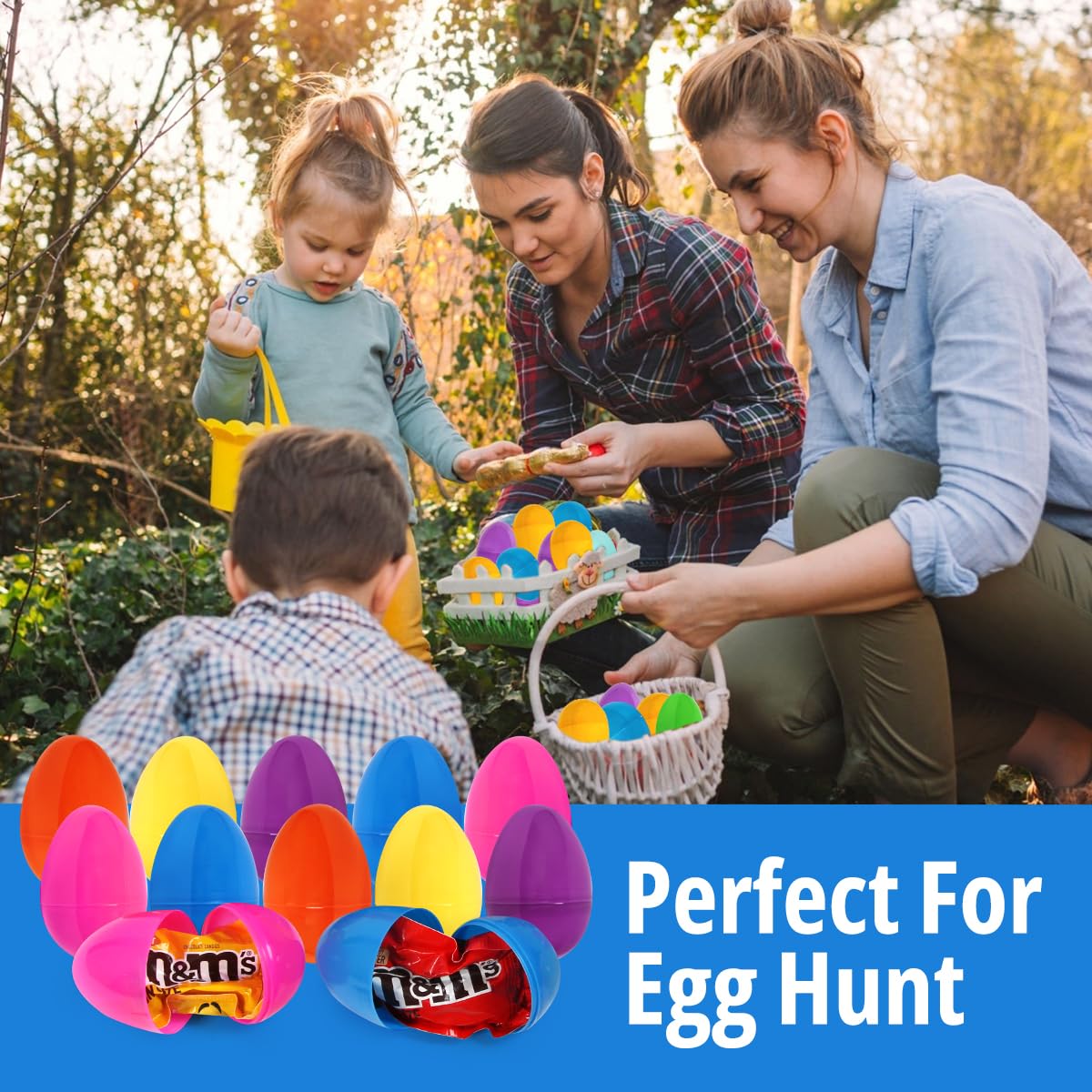Easter Jumbo Fillable Plastic Eggs With Fun Size Chocolate Candy - Diy Large Pastel Plastic Eggs With Candy To Fill In For Baske