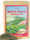 Teelux Peach Oolong Tea, White Peach Oolong Loose Leaf Tea, Peach Aroma & Slightly Sweet Flavor, Hot & Iced Tea, 5.3 Ounce