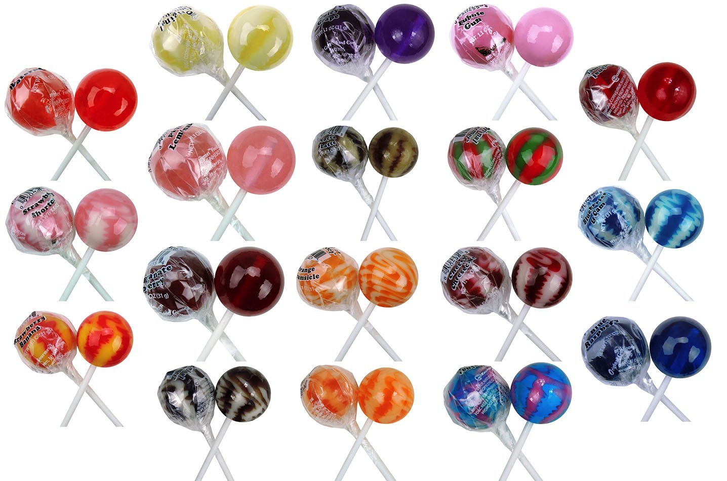 Original Gourmet Lollipops, Cream Swirl Medley, 60 Count, 1.1 Ounce, Random Color