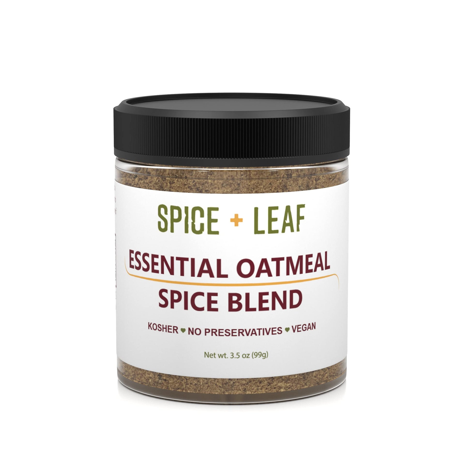 Premium Essential Oatmeal Spice Blend by SPICE + LEAF - Vegan Kosher Preservative Free Spice Blend Used to Give Oatmeal, Coffee,
