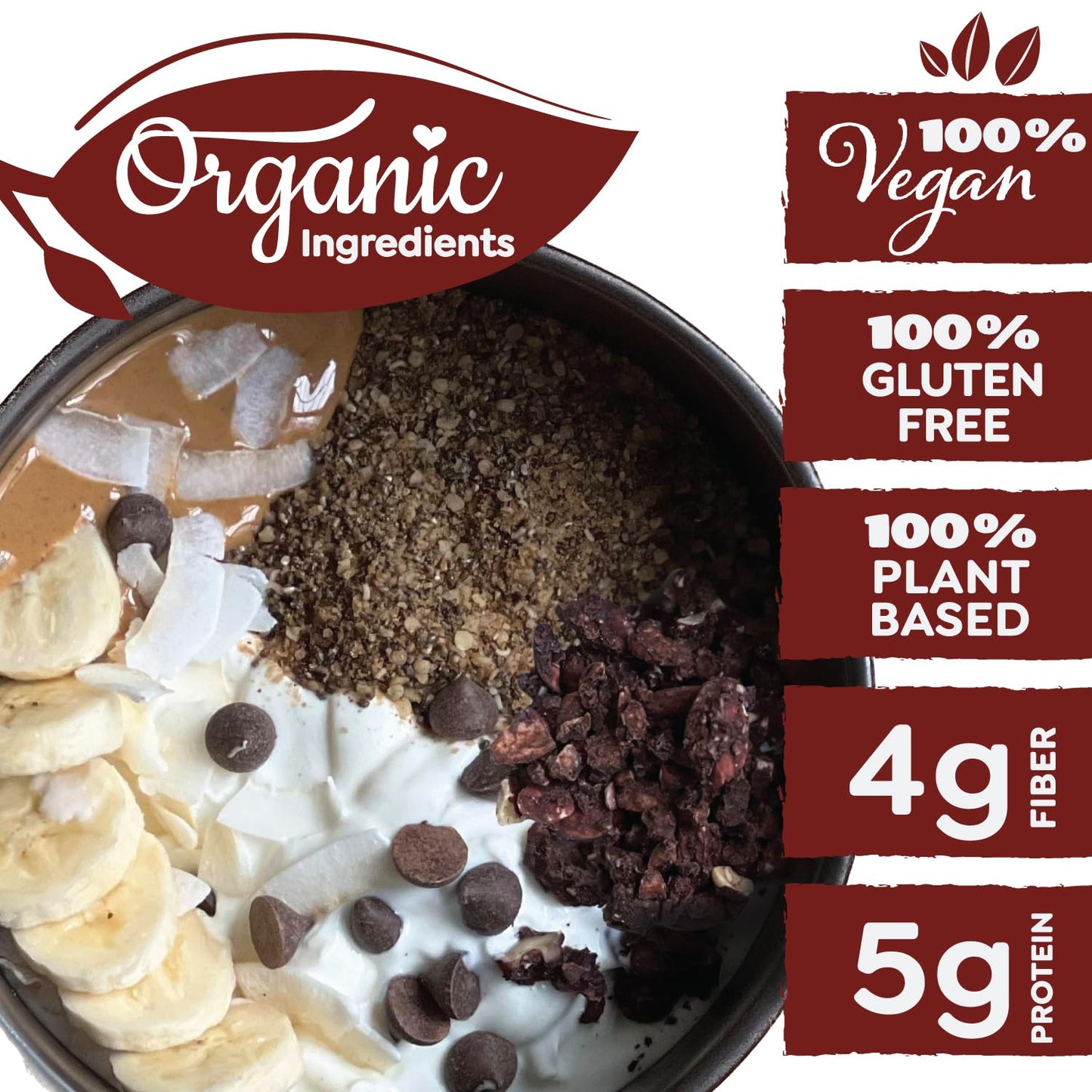 Witzis Grain Free Granola, Chocolate Honeyberry, Vegan, Keto, 5oz (Pack of 3)