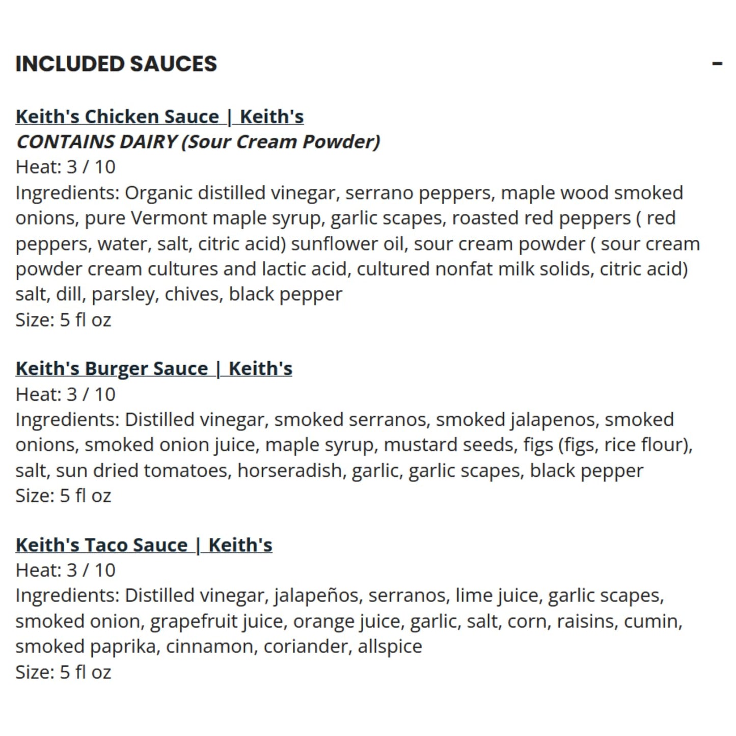 Keiths Hot Sauce Trio by Heatonist: Chicken, Burger & Taco, Made with Natural Ingredients, Combination of Spice & Tangy Mild Fl