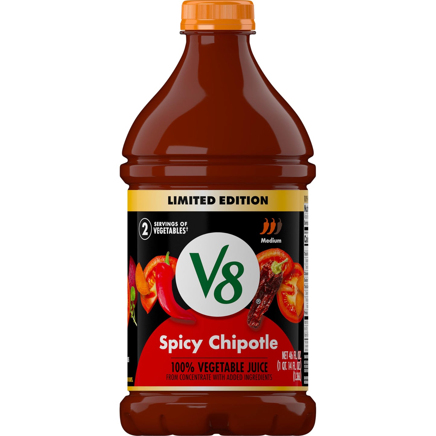 V8 Spicy Chipotle 100% Vegetable Juice  46 fl oz Bottle
