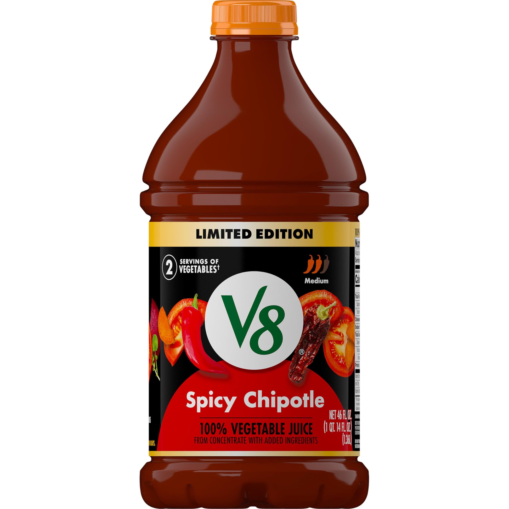 V8 Spicy Chipotle 100% Vegetable Juice  46 fl oz Bottle