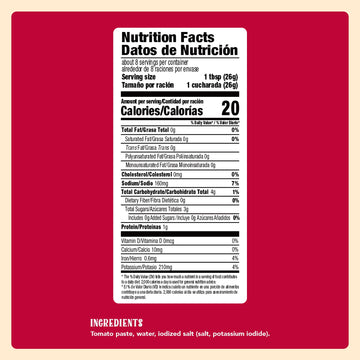 Naturas Natural Tomato Paste, Heat-and-Eat Tomato Paste, 7.1 Oz (Pack of 24)