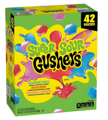 Gushers Super Sour Gusher's 0.8 oz., 42 pk, Juicy Center