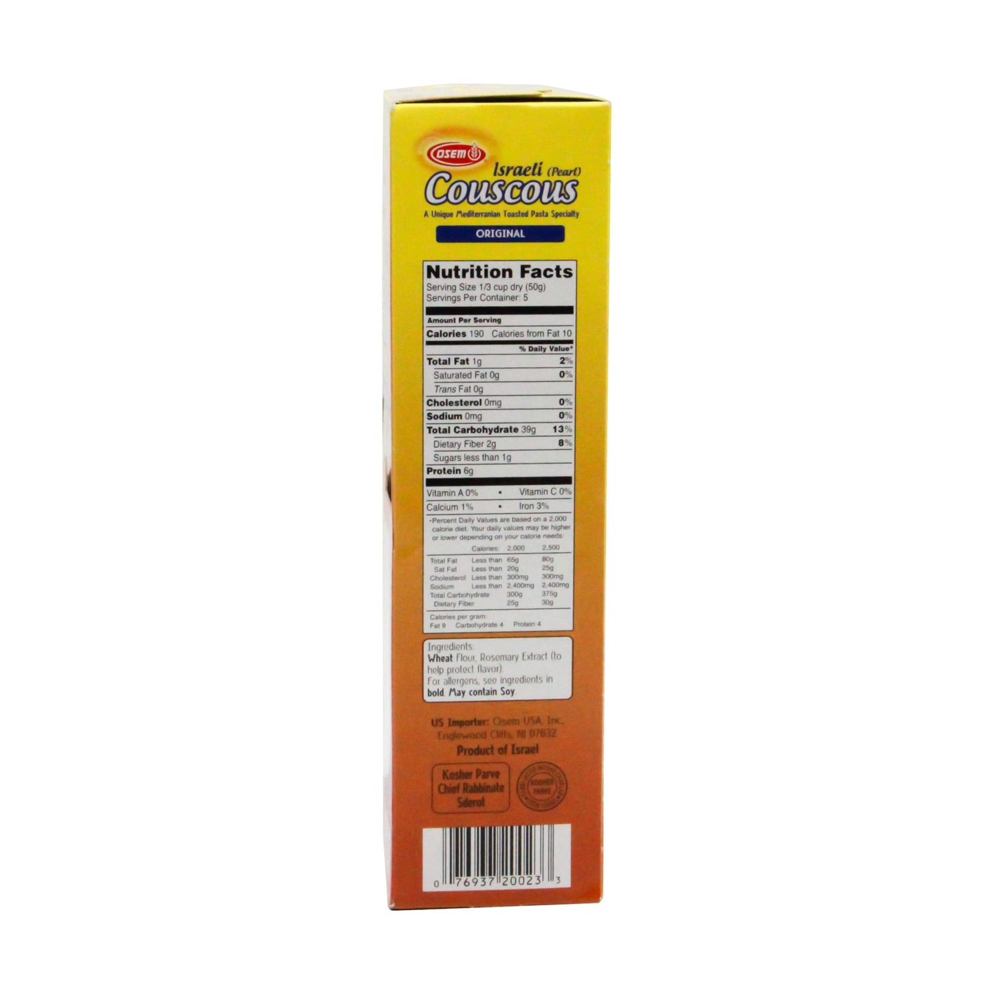 Osem Israeli Couscous Original - 8.8Oz- 0007693720023