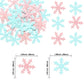 Gyufise Pink Edible Cupcake Toppers, Snowflake Cake Decorations, 1.7 x 1.7, Rice Paper, Christmas Winter Party Supply