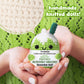 Ovrrcame Affirmations Crochet Matcha Buddy - Positive Vibes Card, 3.15 x 2 x 2 inches, You Are Amazing, Motivational Gift for Her