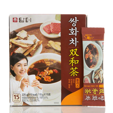 Damtuh Herbal Tea Ssanghwa Tea, 15 Count (Pack of 1) - Herbal Plus, 15g Sticks