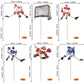 Rssta i Hockey Cupcake Toppers, 36 Pack, Cardstock, Sports Theme Party Decorations, Design 5