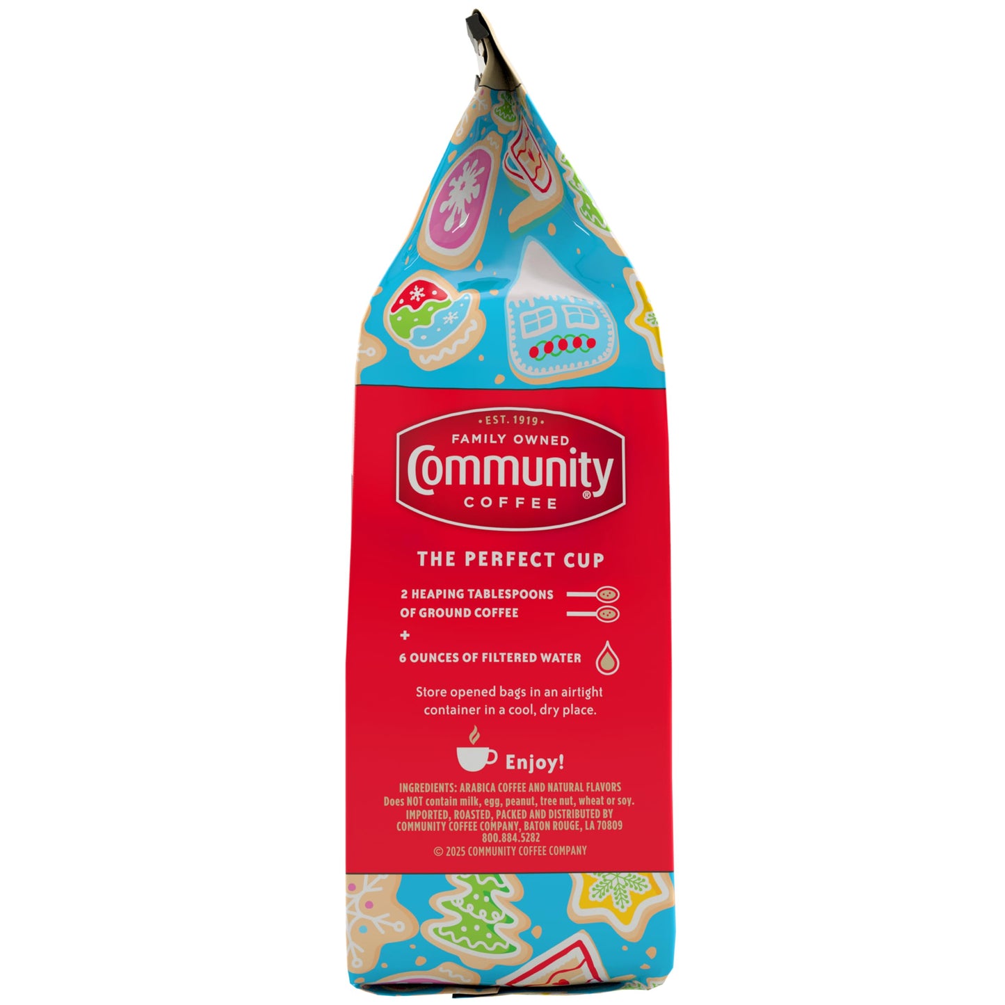 Community Coffee Grandmas Sugar Cookie Ground Coffee  Limited Edition Holiday Flavor  Natural Ingredients  11 Ounce (Pack of 1)