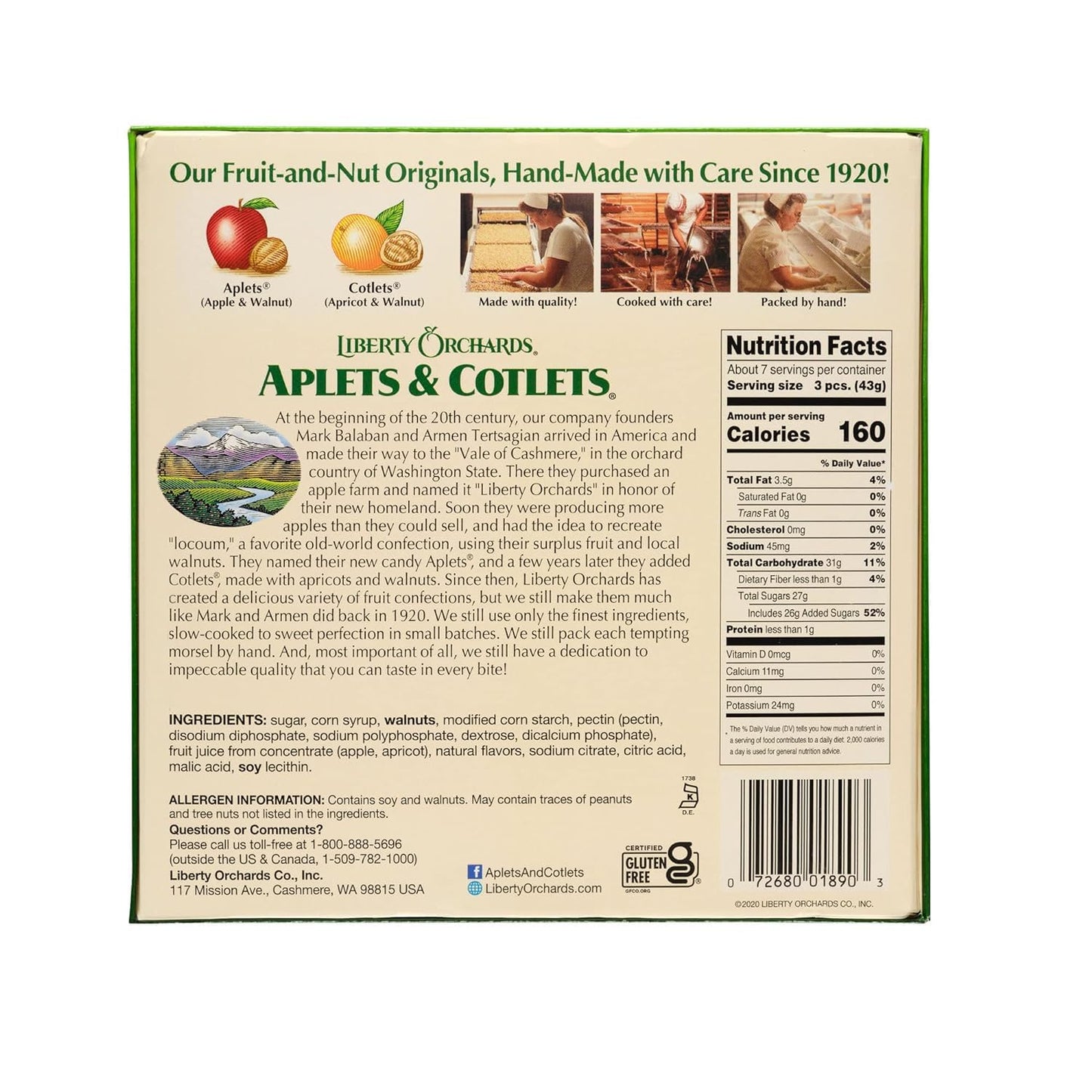 Liberty Orchards Aplets & Cotlets, Berry Delight, Fruit Delights, Dessert Delights, 4 Pack Variety