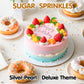 Sugarzy Edible Pearl Sugar Sprinkles for Cake Decorating, 130g, Silver Pearl, Large Size, Ideal for Cupcakes and Cookies