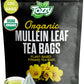 Tozzy Organic Mullein Tea - 100 Count, Plant-Based Pyramid Tea Bags | Supports Lung Health & Respiratory Wellness