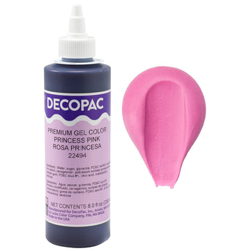 Decopac Premium Gel Food Color, Edible Coloring For Use With Buttercream Or Whipped Icing, Fondant & Piping Gel, Highly Concentrated Gel, 8Oz - Princess Pink