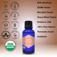 Zongle Usda Certified Organic Cedarwood Essential Oil, 1 Oz - For Hair Growth, Dogs, Skin, Closet, Cats, Wood, Scalp, Diffuser,