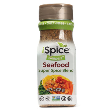 Ispice - Salt-Free | Sugar Free | 100% Fat Free Pure Wellness Seafood Super Spice Blend | All Natural | Ready To Use As Is | No