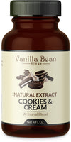 Pure Cookies & Cream Extract For Baking And Flavoring - 4 Oz - Premium Quality Natural Flavors For Baked Goods, Desserts, & Cook