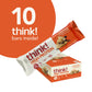 Think! Protein Bars, High Protein Snacks, Gluten Free, Kosher Friendly, Peanut Butter Chocolate Chunk, 10 Count