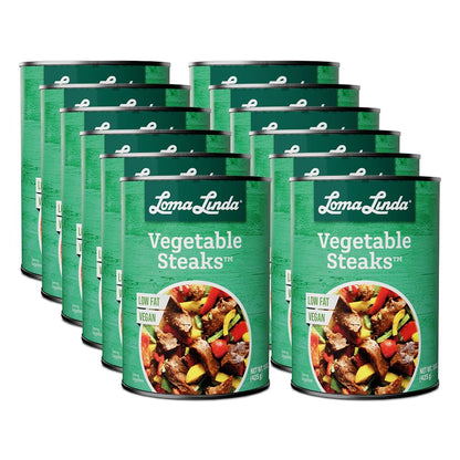 Loma Linda - Plant-Based Meats (Vegetable Steaks (15 oz.), 12 Pack)