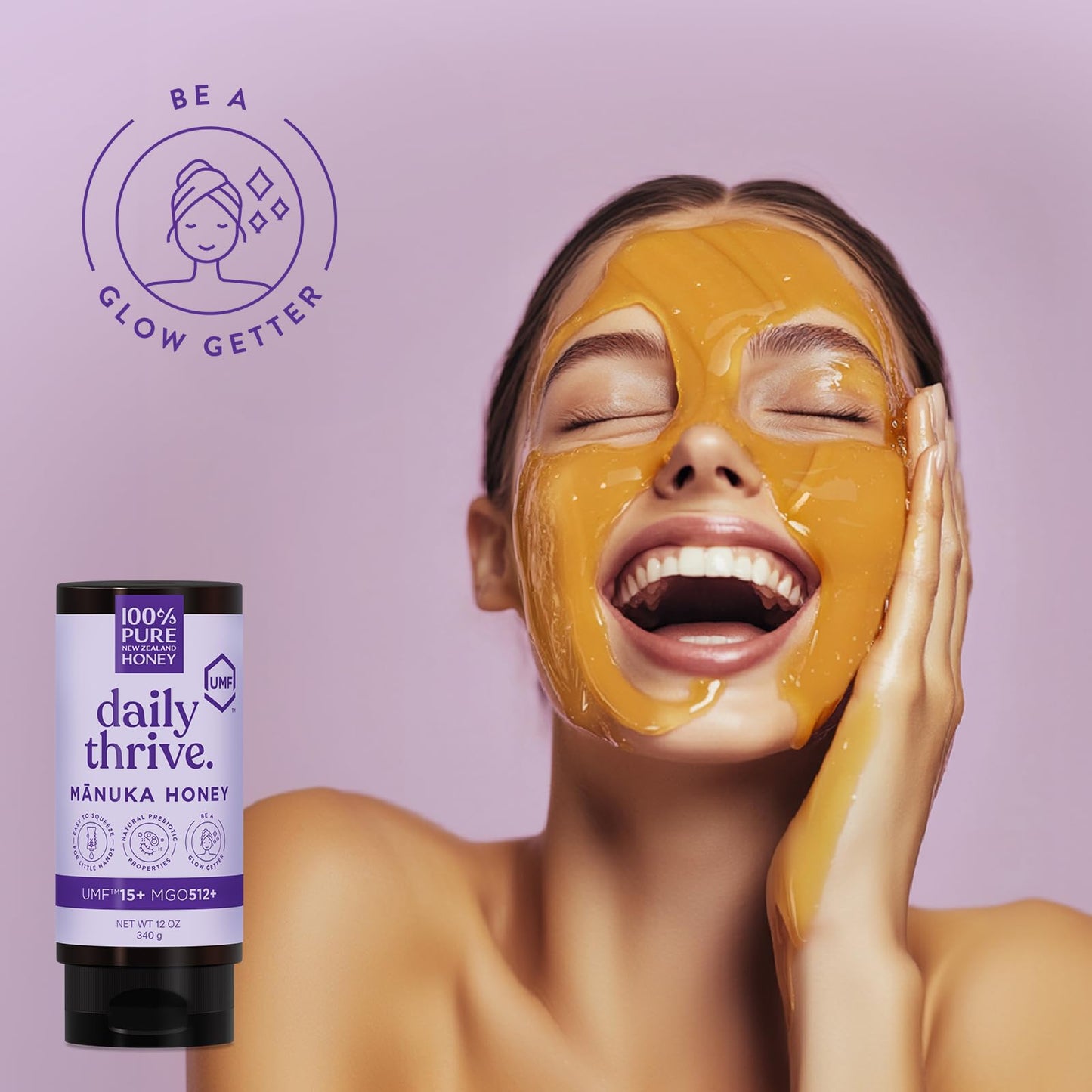 Manuka Honey New Zealand 100% Pure Umf 15+ Mgo 512+ Squeezy Honey Raw & Unfiltered Certified Award Winning Silky Smooth Taste &