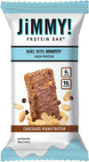 Jimmy'S! Functional Protein Bar - Chocolate Peanut Butter - 12 Count - 18G Of Protein, Low Sugar, Gluten Free